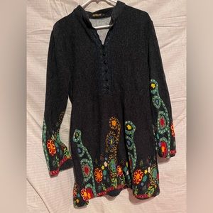 REBORN SWEATER DRESS. THICK MATERIAL. FUN PATTERNS